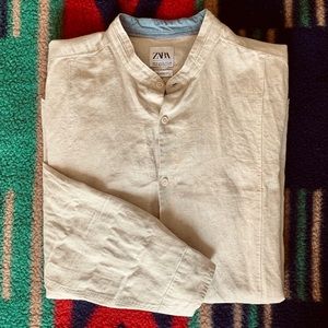 Zara casual button down shirt